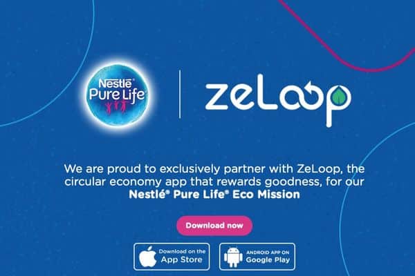 ZeLoop and Nestle Pure Life Eco Mission using the blockchain technologies