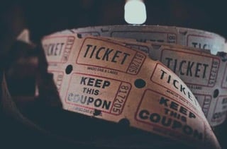 Movie tickets stock image